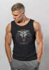 Herren Tank-Top Odin Ragnar Gott Nordisch Runen Valhalla Wikinger Nordmänner Mythologie Muscle Shirt Neverless®preview