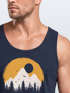 Herren Tank-Top Outdoor Print Natural Badge Logo Wandern Fashion Sommer Muskelshirt Neverless®preview