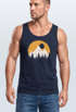 Herren Tank-Top Outdoor Print Natural Badge Logo Wandern Fashion Sommer Muskelshirt Neverless®preview