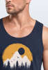 Herren Tank-Top Outdoor Print Natural Badge Logo Wandern Fashion Sommer Muskelshirt Neverless®preview