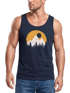 Herren Tank-Top Outdoor Print Natural Badge Logo Wandern Fashion Sommer Muskelshirt Neverless®preview