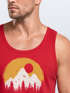 Herren Tank-Top Outdoor Print Natural Badge Logo Wandern Fashion Sommer Muskelshirt Neverless®preview