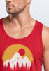 Herren Tank-Top Outdoor Print Natural Badge Logo Wandern Fashion Sommer Muskelshirt Neverless®preview