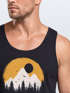 Herren Tank-Top Outdoor Print Natural Badge Logo Wandern Fashion Sommer Muskelshirt Neverless®preview