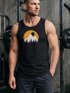Herren Tank-Top Outdoor Print Natural Badge Logo Wandern Fashion Sommer Muskelshirt Neverless®preview