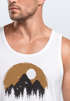 Herren Tank-Top Outdoor Print Natural Badge Logo Wandern Fashion Sommer Muskelshirt Neverless®preview