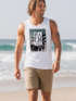 Herren Tank-Top Palm Beach Palmen Wellen Sommer Sonne USA Amerika Muskelshirt Muscle Shirt Neverless®preview