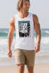 Herren Tank-Top Palm Beach Palmen Wellen Sommer Sonne USA Amerika Muskelshirt Muscle Shirt Neverless®preview