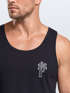Herren Tank-Top Palme Logo Print Sommer Badge Emblem Minimal Line Art Fashion Streetstyle Muskelshirt Neverless®preview