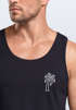 Herren Tank-Top Palme Logo Print Sommer Badge Emblem Minimal Line Art Fashion Streetstyle Muskelshirt Neverless®preview