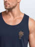 Herren Tank-Top Palme Logo Print Sommer Badge Emblem Minimal Line Art Fashion Streetstyle Muskelshirt Neverless®preview