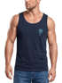 Herren Tank-Top Palme Logo Print Sommer Badge Emblem Minimal Line Art Fashion Streetstyle Muskelshirt Neverless®preview