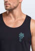 Herren Tank-Top Palme Logo Print Sommer Badge Emblem Minimal Line Art Fashion Streetstyle Muskelshirt Neverless®preview