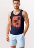 Herren Tank-Top Palmen Fotoprint Vintage Retro Style Sommer Fashion Männer Muskelshirt Neverless®preview