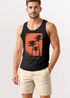 Herren Tank-Top Palmen Fotoprint Vintage Retro Style Sommer Fashion Männer Muskelshirt Neverless®preview