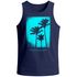Herren Tank-Top Palmen Fotoprint Vintage Retro Style Sommer Fashion Männer Muskelshirt Neverless®preview