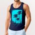 Herren Tank-Top Palmen Fotoprint Vintage Retro Style Sommer Fashion Männer Muskelshirt Neverless®preview