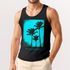 Herren Tank-Top Palmen Fotoprint Vintage Retro Style Sommer Fashion Männer Muskelshirt Neverless®preview