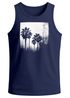Herren Tank-Top Palmen Fotoprint Vintage Style Frontprint Beach Sommer Strand Outfit Muskelshirt Neverless®preview