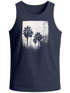 Herren Tank-Top Palmen Fotoprint Vintage Style Frontprint Beach Sommer Strand Outfit Muskelshirt Neverless®preview