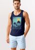 Herren Tank-Top Palmen-Motiv Sommer Printshirt Surfer Style Fashion Streetwear Männer  Muskelshirt Neverless®preview