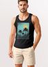 Herren Tank-Top Palmen-Motiv Sommer Printshirt Surfer Style Fashion Streetwear Männer  Muskelshirt Neverless®preview