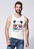 Herren Tank-Top Panda Bär Aufdruck Tiermotiv mit Sonnenbrille Fashion Streetstyle Muskelshirt Muscle Shirt Neverless®preview