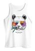 Herren Tank-Top Panda Bär Aufdruck Tiermotiv mit Sonnenbrille Fashion Streetstyle Muskelshirt Muscle Shirt Neverless®preview