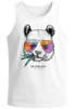 Herren Tank-Top Panda Bär Aufdruck Tiermotiv mit Sonnenbrille Fashion Streetstyle Muskelshirt Muscle Shirt Neverless®preview