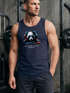 Herren Tank-Top Panda Bär Aufdruck Tiermotiv Musik Techo Print Fashion Streetstyle Muskelshirt Muscle Shirt Neverless®preview