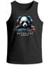 Herren Tank-Top Panda Bär Aufdruck Tiermotiv Musik Techo Print Fashion Streetstyle Muskelshirt Muscle Shirt Neverless®preview