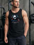 Herren Tank-Top Panda Bär Aufdruck Tiermotiv Musik Techo Print Fashion Streetstyle Muskelshirt Muscle Shirt Neverless®preview