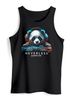 Herren Tank-Top Panda Bär Aufdruck Tiermotiv Musik Techo Print Fashion Streetstyle Muskelshirt Muscle Shirt Neverless®preview