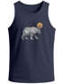 Herren Tank-Top Polygon Bär Mond Outdoor Wandern Natur Print Aufdruck Muskelshirt Neverless®preview