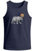 Herren Tank-Top Polygon Bär Mond Outdoor Wandern Natur Print Aufdruck Muskelshirt Neverless®preview