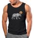 Herren Tank-Top Polygon Bär Mond Outdoor Wandern Natur Print Aufdruck Muskelshirt Neverless®preview