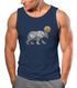 Herren Tank-Top Polygon Bär Mond Outdoor Wandern Natur Print Aufdruck Muskelshirt Neverless®preview