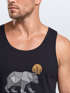 Herren Tank-Top Polygon Bär Mond Outdoor Wandern Natur Print Aufdruck Muskelshirt Neverless®preview