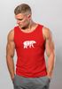 Herren Tank-Top Polygon Design Print Bär Bear Tiermotiv Outdoor Fashion Streetstyle Muskelshirt Neverless®preview