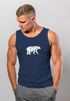 Herren Tank-Top Polygon Design Print Bär Bear Tiermotiv Outdoor Fashion Streetstyle Muskelshirt Neverless®preview