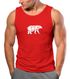 Herren Tank-Top Polygon Design Print Bär Bear Tiermotiv Outdoor Fashion Streetstyle Muskelshirt Neverless®preview