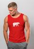 Herren Tank-Top Polygon Design Print Bär Bear Tiermotiv Outdoor Fashion Streetstyle Muskelshirt Neverless®preview