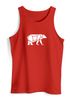 Herren Tank-Top Polygon Design Print Bär Bear Tiermotiv Outdoor Fashion Streetstyle Muskelshirt Neverless®preview