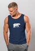 Herren Tank-Top Polygon Design Print Bär Bear Tiermotiv Outdoor Fashion Streetstyle Muskelshirt Neverless®preview