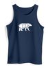 Herren Tank-Top Polygon Design Print Bär Bear Tiermotiv Outdoor Fashion Streetstyle Muskelshirt Neverless®preview