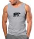 Herren Tank-Top Polygon Design Print Bär Bear Tiermotiv Outdoor Fashion Streetstyle Muskelshirt Neverless®preview