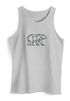 Herren Tank-Top Polygon Design Print Bär Bear Tiermotiv Outdoor Fashion Streetstyle Muskelshirt Neverless®preview