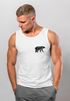 Herren Tank-Top Polygon Design Print Bär Natur Outdoor Fashion Streetstyle Muskelshirt Neverless®preview