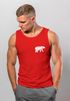 Herren Tank-Top Polygon Design Print Bär Natur Outdoor Fashion Streetstyle Muskelshirt Neverless®preview