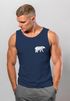 Herren Tank-Top Polygon Design Print Bär Natur Outdoor Fashion Streetstyle Muskelshirt Neverless®preview